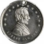 1864 Abraham Lincoln Campaign Medal. Cunningham 3-050W, King-75, DeWitt-AL 1864-4. White Metal. MS-6