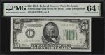 Fr. 2102-Hdgs. 1934 Dark Green Seal $50 Federal Reserve Note. St. Louis. PMG Choice Uncirculated 64 