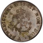 1748-A Sou Marque. Paris Mint. Vlack-28a. Second Semester. MS-61 (PCGS).