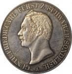 GERMANY. Schwarzburg-Sondershausen. 2 Talers, 1854-A. Arnstadt Mint. Gunther Friedrich Karl II. PCGS