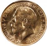 GREAT BRITAIN. Sovereign, 1911. London Mint. George V. PCGS MS-63.