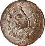 GUATEMALA. Quetzal, 1925. Philadelphia Mint. NGC AU-58.
