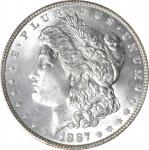 1887 Morgan Silver Dollar. VAM-1D. MS-65 (ANACS).