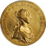 GREAT BRITAIN. Charlotte Coronation Gold Medal, 1761. London Mint. PCGS Genuine--Damage, VF Details 