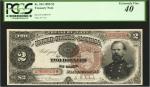 Fr. 354. 1890 $2 Treasury Note. PCGS Extremely Fine 40.