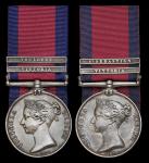 x Military General Service 1793-1814, 2 clasps, Vittoria, Toulouse (D. Harris. Gunner, R. H. Arty), 