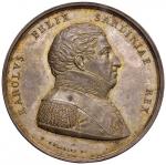 Savoy Coins. Carlo Felice (1821-1831) Medaglia 1831 nel decennale del suo regno - Opus: G. Galeazzi 