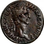 NERVA, A.D. 96-98. AE Sestertius (21.85 gms), Rome Mint, A.D. 97. CHOICE VERY FINE, tooled.