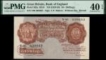 Bank of England, Cyril Patrick Mahon (1925-1929), 10 shillings, ND (1928), serial number V06 639662,