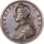 1759 British Victories of 1759 Medal. Betts-418. Silver, 44.0 mm. AU-58 (PCGS).