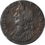 1786 Connecticut Copper. Miller 5.3-N, W-2575. Rarity-2. Mailed Bust Left, Hercules Head. EF Details