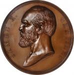 1881 James A. Garfield Memorial Medal. By Charles E. Barber and George T. Morgan. Julian PR-21. Bron