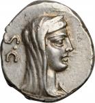 ROMAN REPUBLIC. P. Galba. AR Denarius, Rome Mint, 69 B.C. NEARLY EXTREMELY FINE.