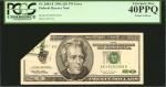 Fr. 2084-E. 1996 $20 Federal Reserve Note. Richmond. PCGS Currency Extremely Fine 40 PPQ. Printed Fo