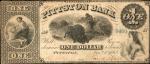 Pittston, Pennsylvania. Pittston Bank. January 1, 1862. $1. Fine.