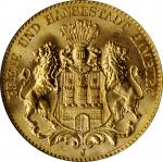 GERMANY. Hamburg. 10 Mark, 1913-J. Hamburg Mint. NGC MS-67.