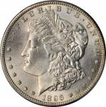 1896-S Morgan Silver Dollar. MS-64+ (PCGS).