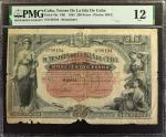 CUBA. El Tesoro de la Isla de Cuba. 200 Pesos, 1891. P-44r. Remainder. PMG Fine 12.