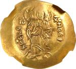 ALEXIUS III, 1195-1203. AV Hyperpyron (4.32 gms), Constantinople Mint. NGC Ch EF, Strike: 4/5 Surfac