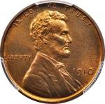 1910 Lincoln Cent. Proof-67 RB (PCGS).