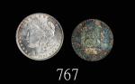 1884O年美国摩根银币1元、1761年Mo MM墨西哥银币8R，两枚评级品1884O U.S.A. Silver Morgan Dollar & 1761 Mo MM Mexico Silver 8