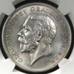 GREAT BRITAIN George V ジョージ5世(1910~36) Crown 1931 NGC-MS64 UNC+