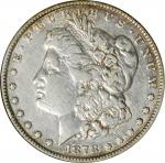 1878 Morgan Silver Dollar. 7 Tailfeathers. Reverse of 1878. VAM-198. Top 100 Variety. Net EF-40 (ANA