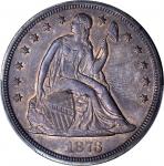 1873 Liberty Seated Silver Dollar. MS-63 (PCGS).