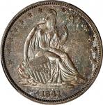 1841 Liberty Seated Half Dollar. WB-1. Rarity-3. Repunched Date. MS-62 (PCGS). CAC.