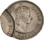 1963-H年香港一毫。错版币。(t) HONG KONG. Mint Error -- Double Struck -- Dollar, 1973. PCGS Genuine--Scratch, U