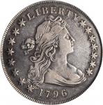 1796 Draped Bust Silver Dollar. BB-63, B-2. Rarity-4. Small Date, Small Letters. VF-25 (PCGS).