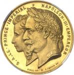 FRANCESecond Empire / Napoléon III (1852-1870). Médaille d’Or, Exposition maritime internationale du