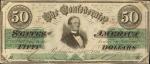 T-16. Confederate Currency. 1861 $50. Choice Very Fine.
