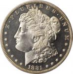 1881 Morgan Silver Dollar. Proof-64 Cameo (PCGS). CAC.