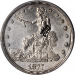 1877-S Trade Dollar--Chopmark--AU Details--Cleaning (PCGS).