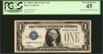 Fr. 1600*. 1928 $1 Silver Certificate Star Note. PCGS Currency Extremely Fine 45.