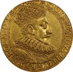 1593年波兰普鲁士西格蒙德三世金币 PCGS AU Details POLAND. Royal Prussia. 10 Ducats