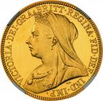 Great Britain. 1893. Gold. NGC PF64+ ULTRA CAMEO. Proof. 2Pound. Victoria Old Head Gold Proof 2 Poun