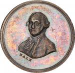Circa 1835 Washington and Franklin medalet by James Bale. Musante GW-146, Baker-201. Silver. MS-64 (
