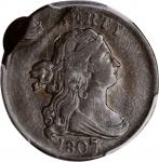 1807 Draped Bust Half Cent. C-1, the only known dies. Rarity-1--Double Struck, Second Strike 90% Off