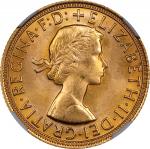 GREAT BRITAIN. Sovereign, 1968. London Mint. Elizabeth II. NGC MS-65.