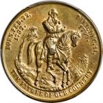 Circa 1859 Calendar medal by Peter Jacobus. Musante GW-302, Baker-387. Brass. Reeded edge. MS-62 (PC