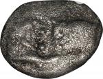 LYDIA. Kroisos, 561-546 B.C. AR Siglos (1/2 Stater), Sardes Mint, ca. 550/39-520 B.C. NGC FINE.