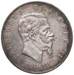 Savoy Coins. Vittorio Emanuele II (1861-1878) 5 Lire 1861 T - Nomisma 878 AG RR Mancanza al bordo