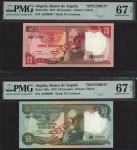 Banco de Angola, pair of specimens from the 1972 issues, [Top Pop] specimen 50 Escudos, 24th Novembe