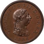 GREAT BRITAIN. Duo of Pennies (2 Pieces), 1806. Birmingham (Soho) Mint. George III. Both PCGS Certif