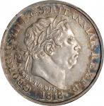 GOLD COAST. 1/2 Ackey, 1818. London Mint. George III. PCGS MS-62.