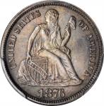 1876-CC Liberty Seated Dime. Type I Reverse. MS-66 (PCGS).