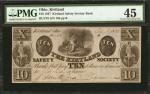 Kirtland, Ohio. Kirtland Safety Society Bank. Feb. 1837. $10. PMG Choice Extremely Fine 45.