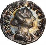FAUSTINA JUNIOR (DAUGHTER OF ANTONINUS PIUS & WIFE OF MARCUS AURELIUS). AR Denarius, Rome Mint, A.D.